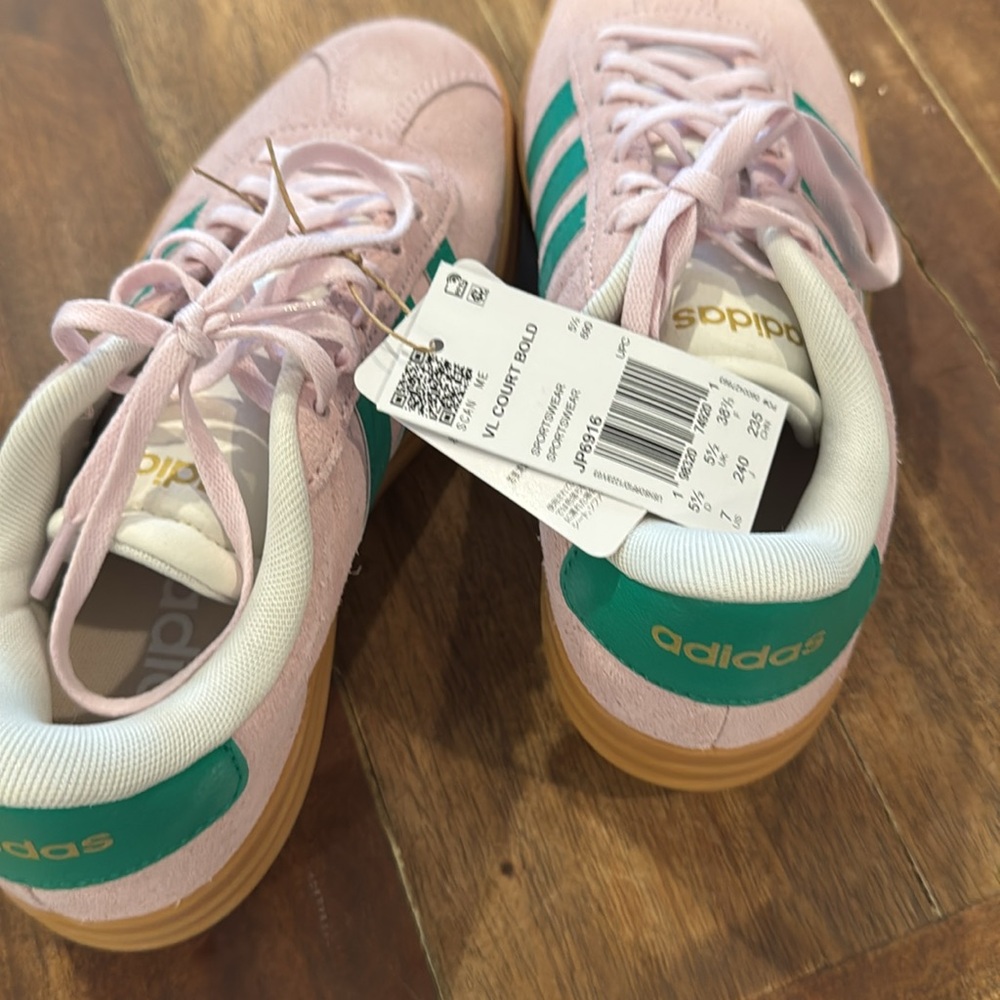 Adidas VL Court bold sneakers size 7 - Picture 4 of 4